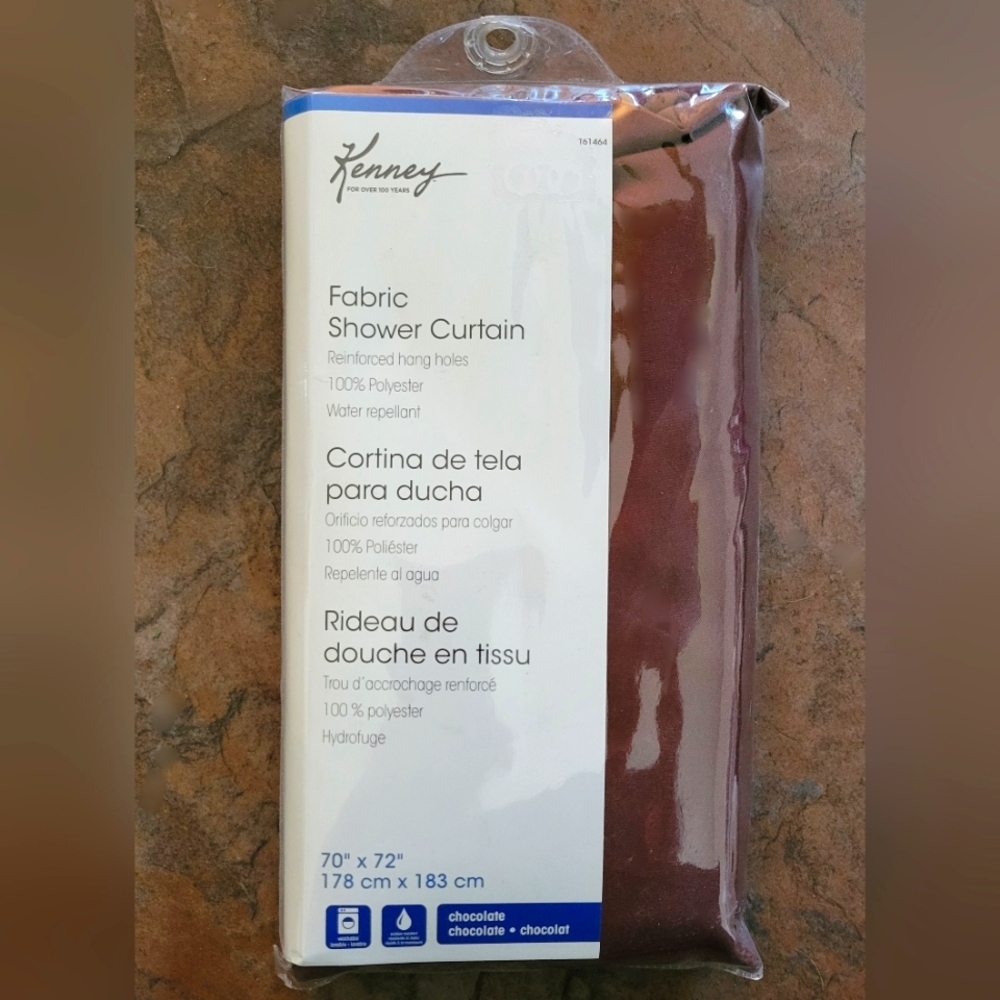 New! Kenney Chocolate Shower Curtain
